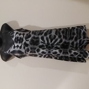 Couture animal print dress